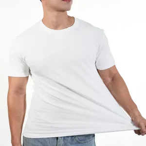 2pcs Free Ship Mens T-shirt High Qualtity Cotton Short Sleeved T Shirts O Neck Solid Color Tee Black White Breathable Clothing