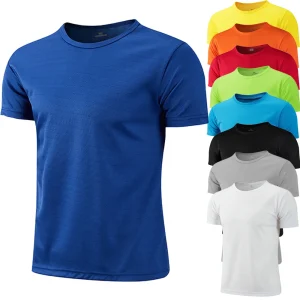 2Pcs Women Men Quick Drying Short Sleeve Summer Gym Jerseys Man Teenager Sportswear Fitness Shirt Trainer Running Sport T-Shirt