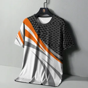 Summer Men's T Shirt Street Sport Fitness Clothing Casual Short Sleeve Print Quick-drying Clothing Outdoor Sportshirt T-Shirts