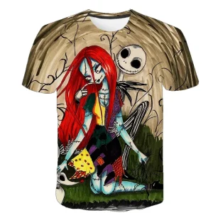 Halloween Skull Graphic Men's T-shirts Harajuku Tees Man Hip Hop T-shirt Europe America Streetwear Short Sleeve Loose Soft Top